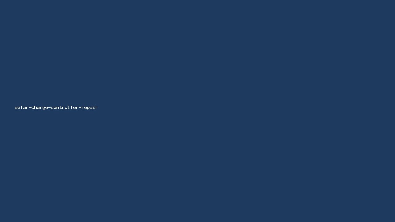شارژ کنترلر خورشیدی